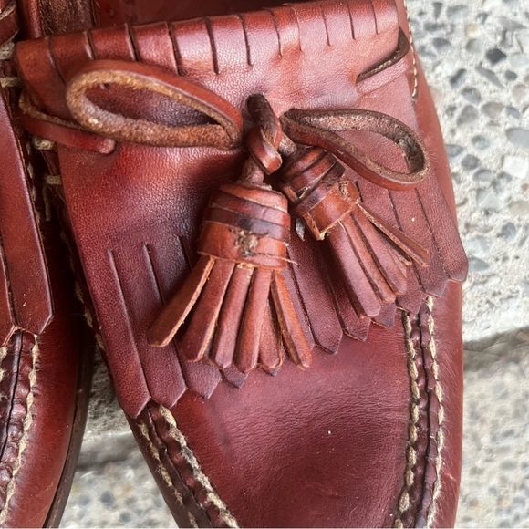 Cole Haan Country Kiltie Tassel Loafers Leather Shoes Men 10M Brown Dress - Picture 10 of 11